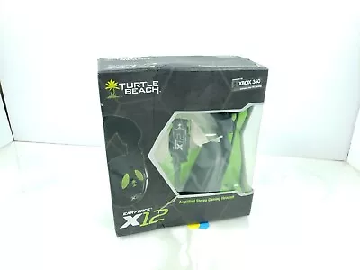 Turtle Beach Ear Force X12 Black Amplified Headband Headsets XBOX Gaming W/ Box • $30