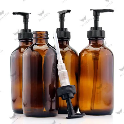 £5.49 • Buy 6x 250ml Plastic Pump Bottle Hand Pump Soap Dispenser Shampoo Shower Gel UK