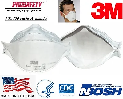 NEW! 3M 9210+ Aura N95 Particulate Respiratory Protection Masks NIOSH Approved • $4.99