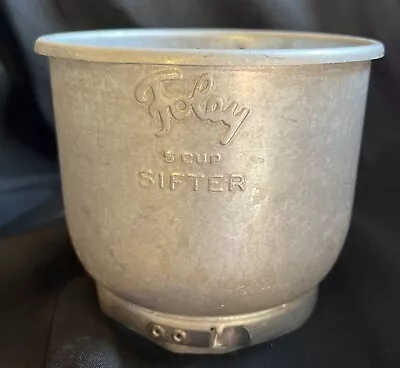 Vintage Aluminum Flour Sifter Foley 5 Cup Made In USA Works & In Great Condition • $10.36