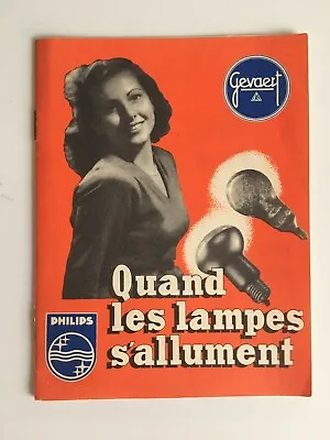 $17.94 • Buy When The Lampes Taillights Light Up Gevaert Philips Guide Manual Photo Advert
