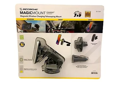 Scosche Magic Mount Charge 4 Extendo Magnetic Wireless Chargng Telescoping Mount • $25