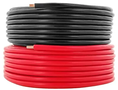 10 Gauge 12v Primary Cable Red & Black CCA Remote Wire 2 Rolls 50 Feet Each Roll • $20.99