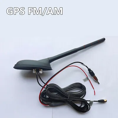 Car Roof Mount GPS FM/AM Aerial Antenna Signal Amplifier Radio Stereo Navigation • £28.67