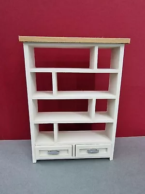 1:12 Scale Dolls House Modern Shelving Unit. Pre-cut Ready To Assemble Kit. • £8.95