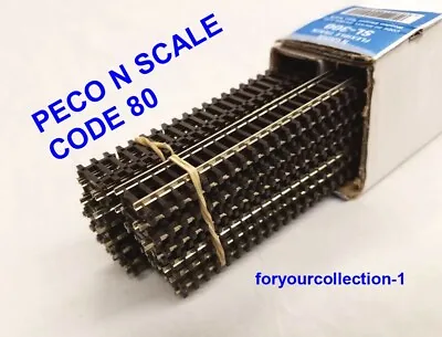  PECO N Scale STREAMLINE SL-300 Code 80 Wooden Sleeper Flex Track - Box Of 25 • $179.88