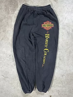 Vintage Harley Davidson Country Jogger Sweatpants Size M 90s  • $39.99