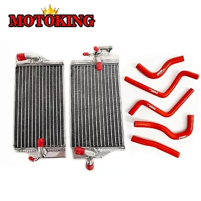 For 02-04 Honda CR125R CR 125R CR125 R 2002 2003 2004 Aluminum Radiator+Red Hose • $75.50