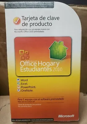 Microsoft Office 2010 Hogar Y Estudiante Home & Student ESPAÑOL - 1 Equipo CODE • $34.99