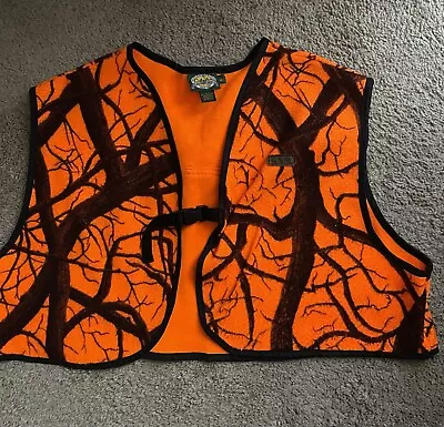 Cabela’s Orange Camouflage Hunting Vest Size Large • $10