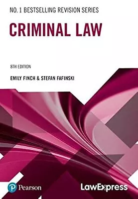 Law Express: Criminal Law By Fafinski Stefan Book The Cheap Fast Free Post • £18.99