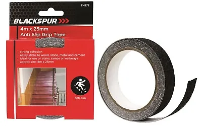 Anti Slip Grip Tape Strong Stairs Ramp Walkway Stone Metal Cement - 4M X 25MM • £2.69
