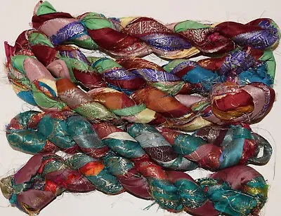 100g LUREX Sari Border Silk Ribbon Craft Ribbon Jewelry Beads Making  • $9.99