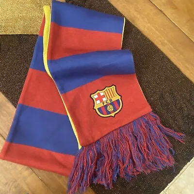 Nike FC Barcelona Scarf Schal Soccer Football Knit FCB Spain • $15