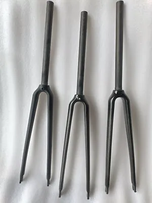 700C Fork Carbon Fibre Bicycle Road Bike 1 Inch（25.4mm）forks Rigid Fork -defects • £60