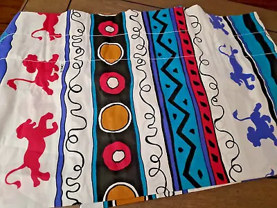 Vintage 90s Disney Lion King VALANCE Curtain Simba Colorblock Material Craft  • $16.99