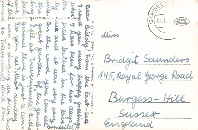 £3.99 • Buy Family History - Genealogy - Postcard - Saunders - Burgess Hill Royal George Rd