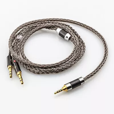 16Core 3.5Headphone Upgrade Cord Cable For Hifiman Sundara HE4XX HE-400i 2x3.5mm • $36.30