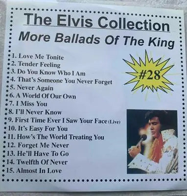 Elvis Presley Karaoke Cdg More Ballads Of The King Vol 28 Music Songs Collection • $11.91
