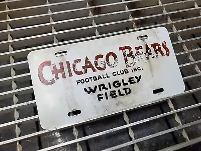 Chicago Bears Wrigley Field Tag Painted Speed Shop Sign Vintage Antiqued Look  • $30