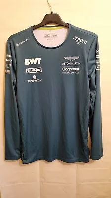 £20 • Buy Aston Martin Long Sleeved T Shirt By Pelmark Green Size Small Mens