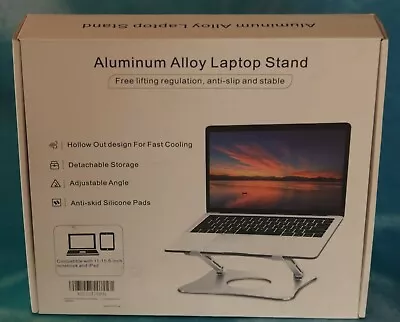 Adjustable Laptop Stand Ergonomic Aluminium Laptop Stand For 11-15.6  Laptops • £17.94