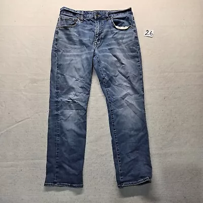 American Eagle Jeans Next Level Flex Original Blue Straight Spandex Mens 36 X 30 • $12