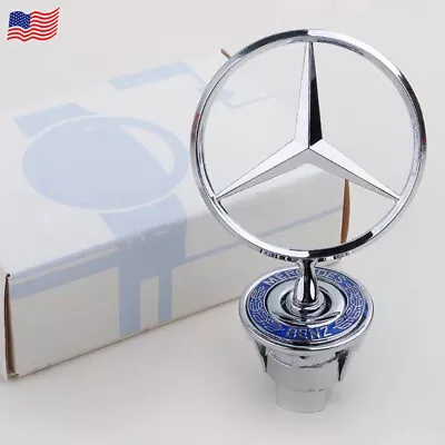 Front 3D Hood Star Logo Emblem Badge For Mercedes Benz W204 W205 W212 W221 W222 • $15.73