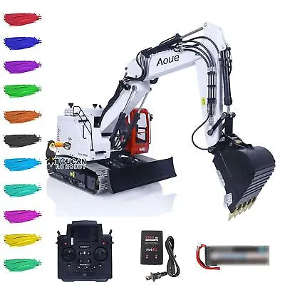 Metal LESU 1/14 RC Hydraulic Excavator Aoue ET26L RTR Digger W/ PL18EV Sound GPS • $7247.32