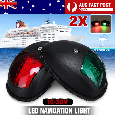 $22.59 • Buy 2Pcs LED Navigation Light Marine Ship Boat Yacht Nav Side Lamp Port Starboard AU
