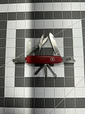 Victorinox Super Tinker Swiss Army Pocket Knife Red 91MM - Part Repair Mod -5559 • $18