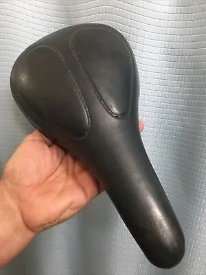 Vintage MESINGER Seat Saddle DARK BLUE Standard Clamp BETHEL CONNECTICUT USA • $34.99