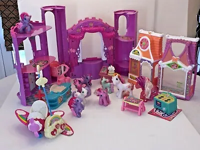 MY LITTLE PONY CELEBRATION CASTLE Music Light Sound & Celebration Salon -PONIES+ • $139.99