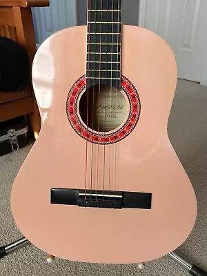 Pink Indiana  Brand -“Filly” American Series 3/4 Size Acoustic Guitar • $49.99