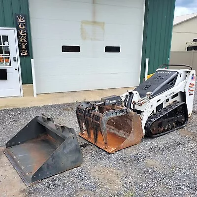 Bobcat MT52 Track Skid Steer Loader 36  Bucket & Grapple JUST SERVICED NO ISSUES • $18950