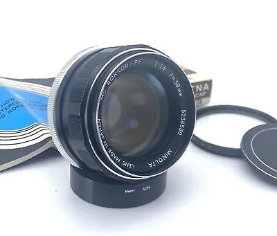 Minolta MC Rokkor-PF 58mm F/1.4 Lens +Extras; Excellent Condition; MC-I Version • $126