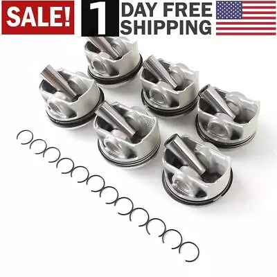 6Pcs Pistons Rings For Porsche 92A 970 VW Touareg AUDI A4 A5 A6 A7 A8 Q5 Q7 3.0T • $184.98