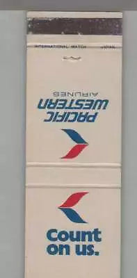 Matchbook Cover -  Pacific Western Airlines • $3.95