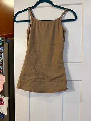 Maidenform Sweet Nothings Slimming Control Tank Size M Nude Tan Adj Straps • $10.49