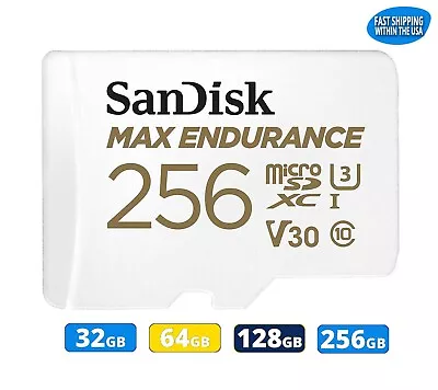 SanDisk High Endurance & Max Endurance Micro SD Memory Cards 64GB 128GB 256GB • $18.29
