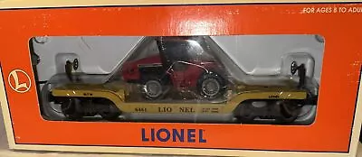 Lionel O 6-16957 6461 Depressed Center Flat Car W Ertl Case Tractor! • $17.98