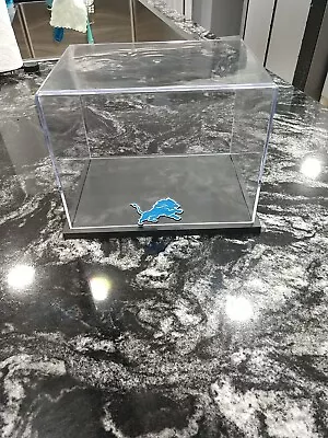 Detroit Lions Logo Mini Helmet Display Case Heavy Duty Protect Your Investment  • $22