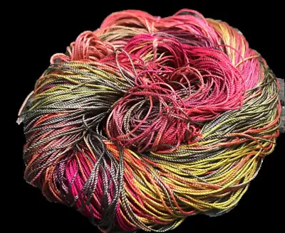 Pure Mulberry Silk Yarn 3 Ply - 260 Yards - 50 Grams - Multicolor - Knitting • $18.99