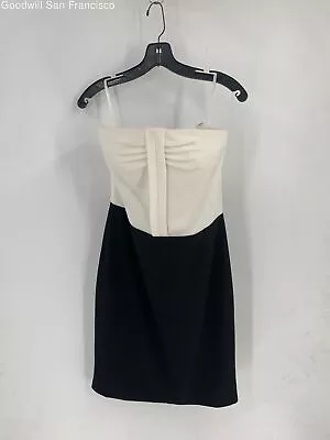 NWT Reiss Nineteen Seventy One Womens Ivory Black Spaghetti Strap Sheath Dress 8 • $48.74