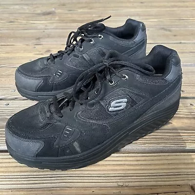 Skechers Shape Ups 50875 Black Lace Up Comfort Toning Walking Shoes US Men's 13 • $64.93