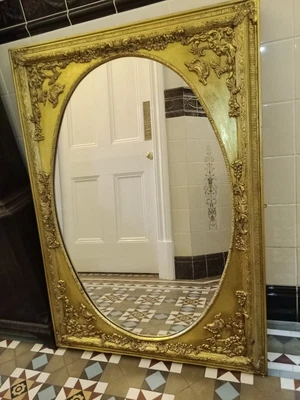 £250 • Buy Beautiful Antique French Large Gilt Mirror