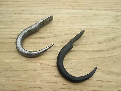 £4.99 • Buy Hand Forged Blacksmith Vintage Wrought Iron Kitchen Meat Butchers J Hanging Hook