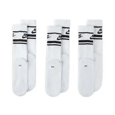 Nike - Sportswear Everyday Essential Crew Socks White 3 Pack • $30