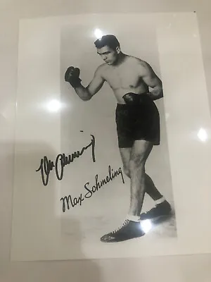 Max Schmeling Autographed Photo 8x10 • $69.99