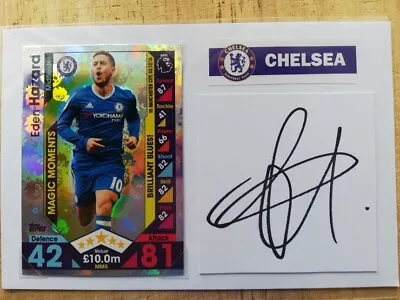 Eden Hazard Chelsea Legend Hand-signed Club-crested Autograph Card • £17.95